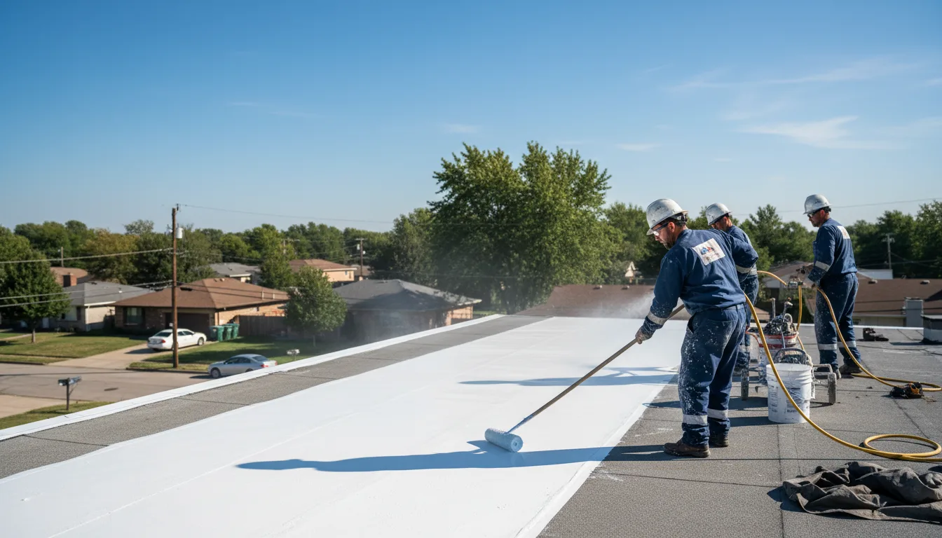 Commercial roof coating in Glenford, NY near me
